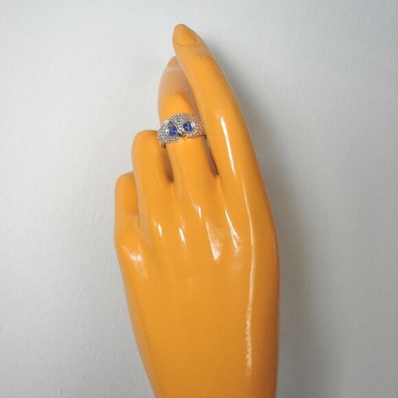 🔥 Adorable Cute Blue Eye Owl Rings for Women/Man, PD001 - Picture 7 of 8